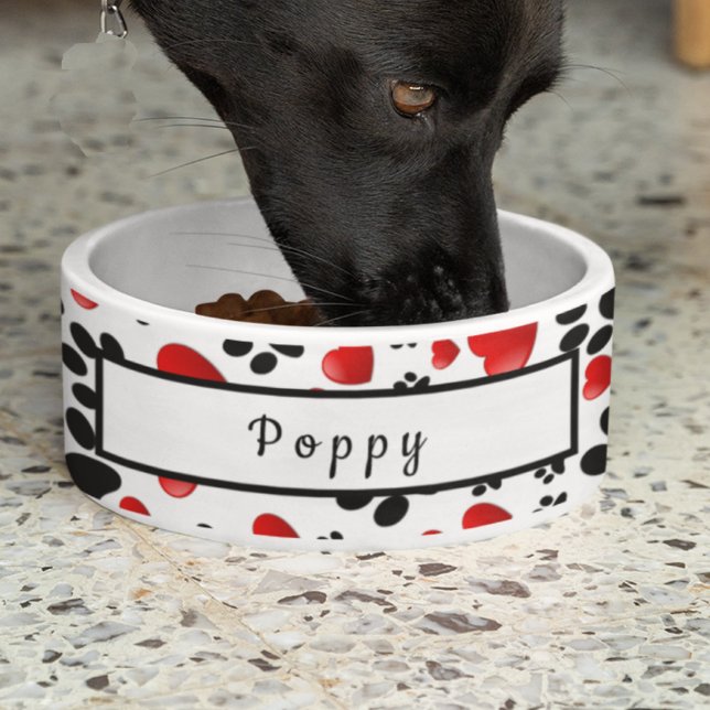 Fun Hearts und Paw Print Hund Groomer Zubehör Napf (Von Creator hochgeladen)