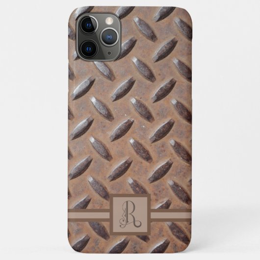 Fun Heavy Metal Look mit "R" Monogramm Case-Mate iPhone Hülle (Rückseite)