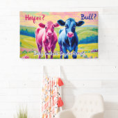 Fun Heifer oder Bull Gender Reveal Banner (Insitu)