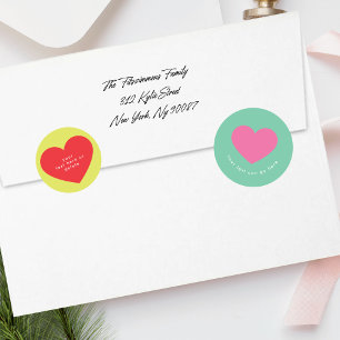 FUN hell bunt BOLD   MERRY Weihnachtsfeiertag Runder Aufkleber