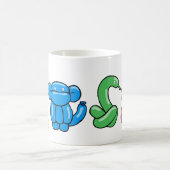 Fun helle Ballontiere Design Kaffeetasse (Mittel)