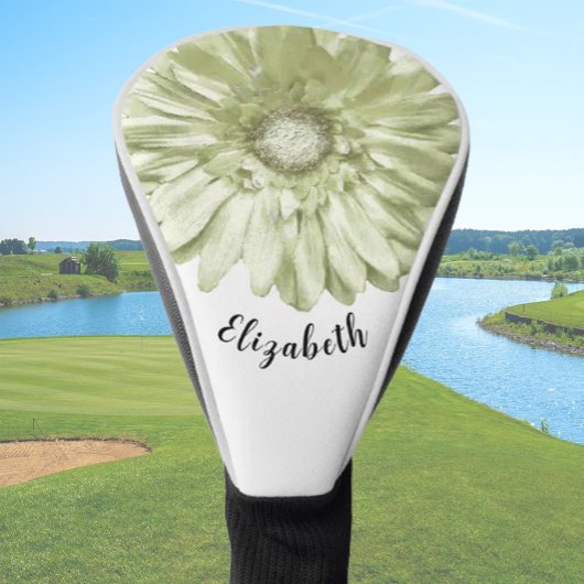 Fun hellgelbe Tischtennis Blume individuelle Name  Golf Headcover