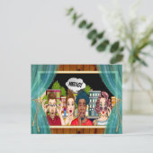 FUN HELLO Postcard Postkarte (Stehend Vorderseite)