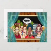 FUN HELLO Postcard Postkarte (Vorne/Hinten)