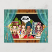 FUN HELLO Postcard Postkarte (Vorderseite)