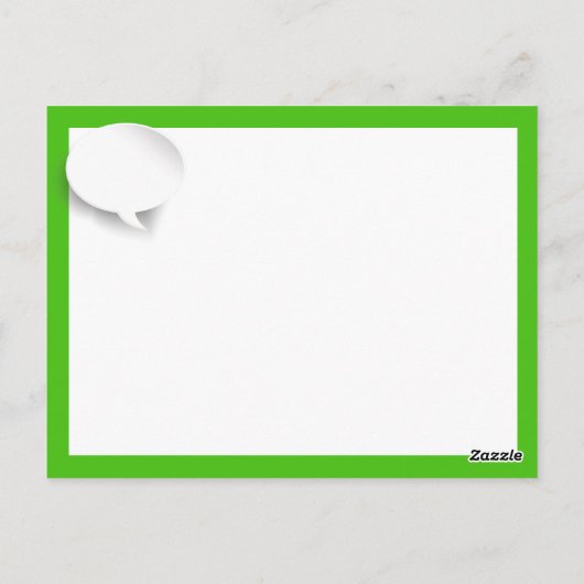 Fun HELLO Postcard Postkarte (Rückseite)