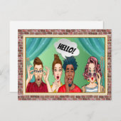 FUN HELLO Postcard Postkarte (Vorne/Hinten)