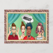 FUN HELLO Postcard Postkarte (Vorderseite)