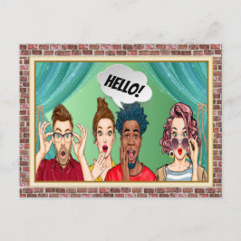 FUN HELLO Postcard Postkarte
