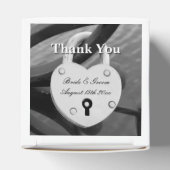 Fun herzförmige Liebe Schloss mit Schlüsselloch Ho Geschenkschachtel (Oben)