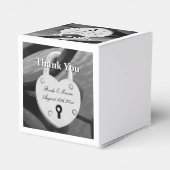 Fun herzförmige Liebe Schloss mit Schlüsselloch Ho Geschenkschachtel (Rückseite)