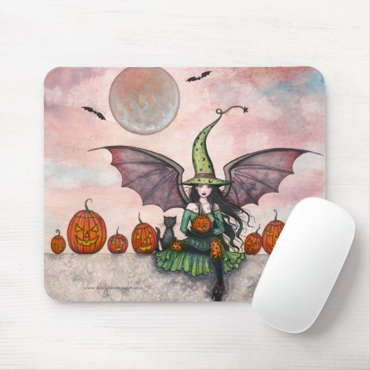 Fun Hexe Halloween Mousepad (Mit Mouse)
