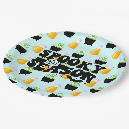 Fun Hexen Brew Halloween-Party Paper Teller (Schrägansicht)