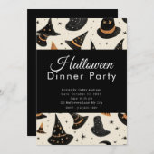 Fun Hexen hats Black Halloween Party Einladung (Vorne/Hinten)