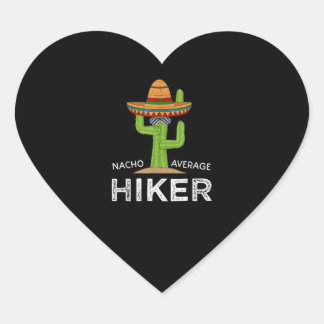 Fun Hiking Lover Humor Ohrts Funny Eme Saying Herz-Aufkleber
