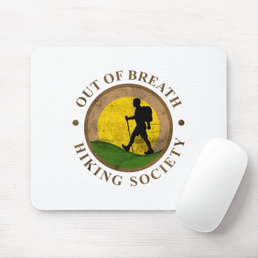 Fun Hiking Party Design Mousepad (Mit Mouse)