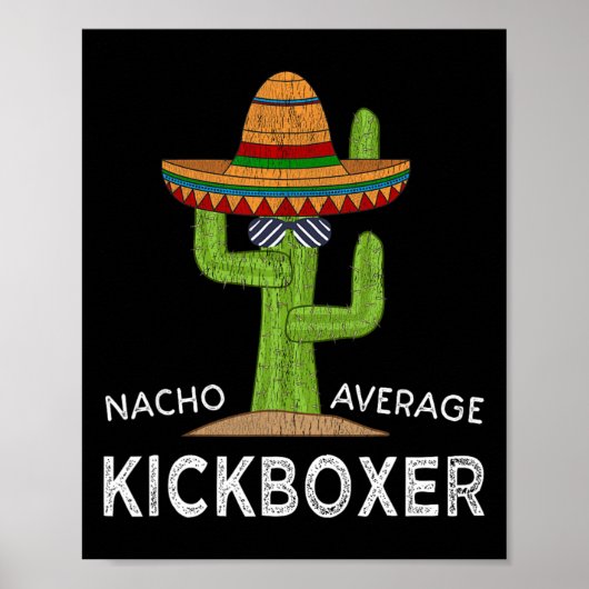 Fun Hilarious Kickboxer Meme Funny Kickboxing Poster (Vorne)