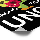 Fun Hilarious Uncle Joke Humor Funny Nacho Average Poster (Ecke)