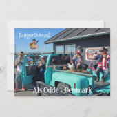 Fun HillBilly Grill Dänemark Grußkarte! Feiertagskarte (Vorderseite)