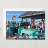 Fun HillBilly Grill Dänemark Grußkarte! Feiertagskarte (Vorne/Hinten)