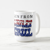 Fun HillBilly Grill Dänemark Kaffee Tasse! Kaffeetasse (VorderseiteRechts)