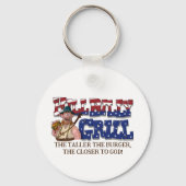 Fun HillBilly Grill Dänemark Schlüsselanhänger! Schlüsselanhänger (Vorderseite)