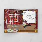 Fun Hip Hop Secret Message Boys Happy Birthday Karte (Innenseite)