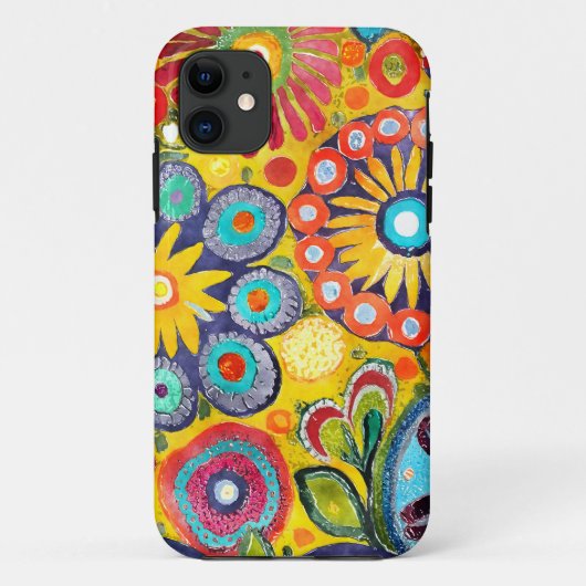 Fun Hippie Blume Gemustert Case-Mate iPhone Hülle (Rückseite)