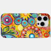 Fun Hippie Blume Gemustert Case-Mate iPhone Hülle (Rückseite (Horizontal))