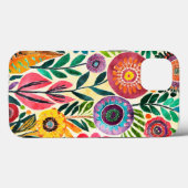 Fun Hippie Blume Gemustert Case-Mate iPhone Hülle (Rückseite (Horizontal))