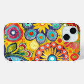 Fun Hippie Blume Gemustert Case-Mate iPhone Hülle (Rückseite (Horizontal))