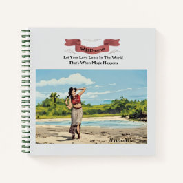 Fun Hippie Dreamer Quote Girly Beach Journal Notizblock