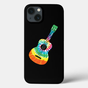 Fun Hippie Rainbow Gefärbte Krawatte Acoustic Guit Case-Mate iPhone Hülle