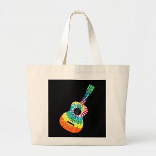 Fun Hippie Rainbow Gefärbte Krawatte Acoustic Guit Jumbo Stoffbeutel