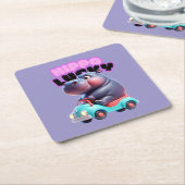 Fun Hippo Paper Untersetzer (angewinkelt)