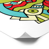 Fun Hipster Doodle Poster (Ecke)