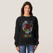 Fun Hispanic Heritage Monat Länder Flaggen Sweatshirt (Vorne ganz)