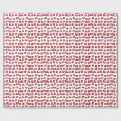 Fun Ho Ho Text Red Holiday Pattern Weihnachten Geschenkpapier (Flach)