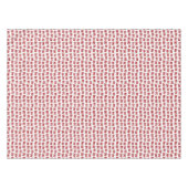 Fun Ho Ho Text Red Holiday Pattern Weihnachten Tischdecke (Vorderseite (Horizontal))