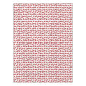 Fun Ho Ho Text Red Holiday Pattern Weihnachten Tischdecke (Vorderseite)