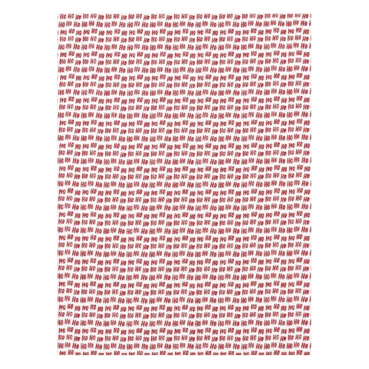 Fun Ho Ho Text Red Holiday Pattern Weihnachten Tischdecke (Vorderseite)