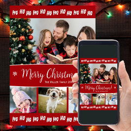 Fun Ho Ho Weihnachten Text Vier Foto