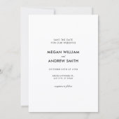 Fun Hochzeit niedliches Paar Save The Date (Rückseite)