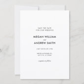 Fun Hochzeit niedliches Paar Save The Date (Rückseite)