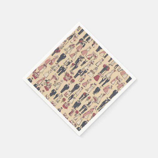 Fun Hochzeitsnapkins Serviette (Ecke)