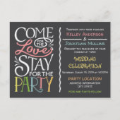 Fun Hochzeitsplanung Einladungspostkarte (Vorderseite)