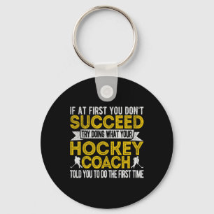Fun Hockey Coach Eishockey Team Coach Retro Schlüsselanhänger