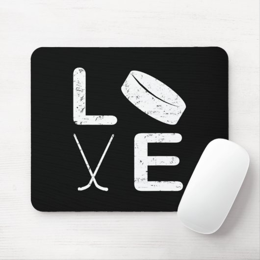 Fun Hockey Design für Kinder Männer Eishockey Pl Mousepad (Mit Mouse)