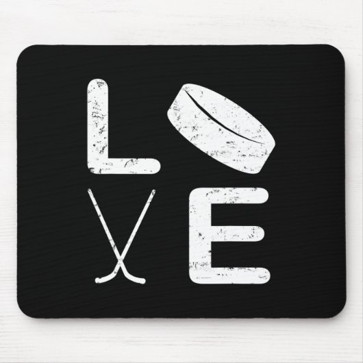 Fun Hockey Design für Kinder Männer Eishockey Pl Mousepad (Vorne)