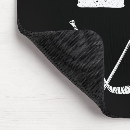Fun Hockey Design für Kinder Männer Eishockey Pl Mousepad (Ecke)